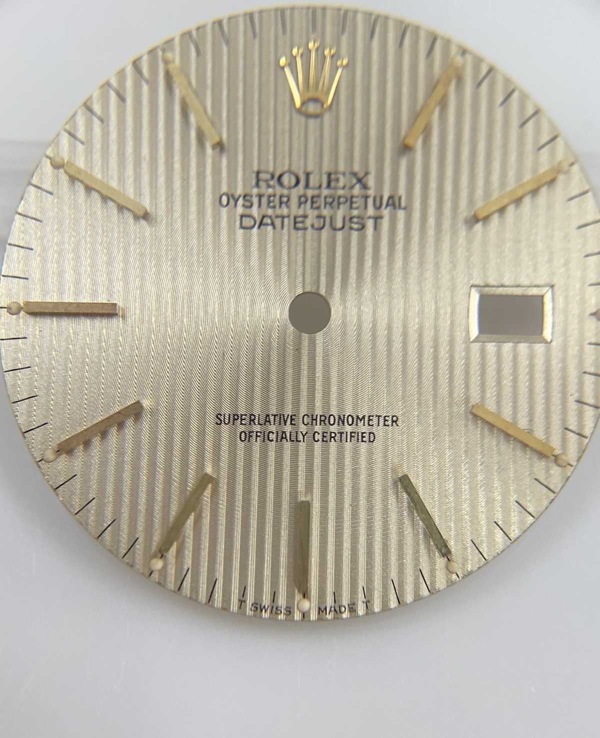 Original Rolex 36mm Datejust 16013 16233 Cal. 3035/3135 Gold Tapestry Dial