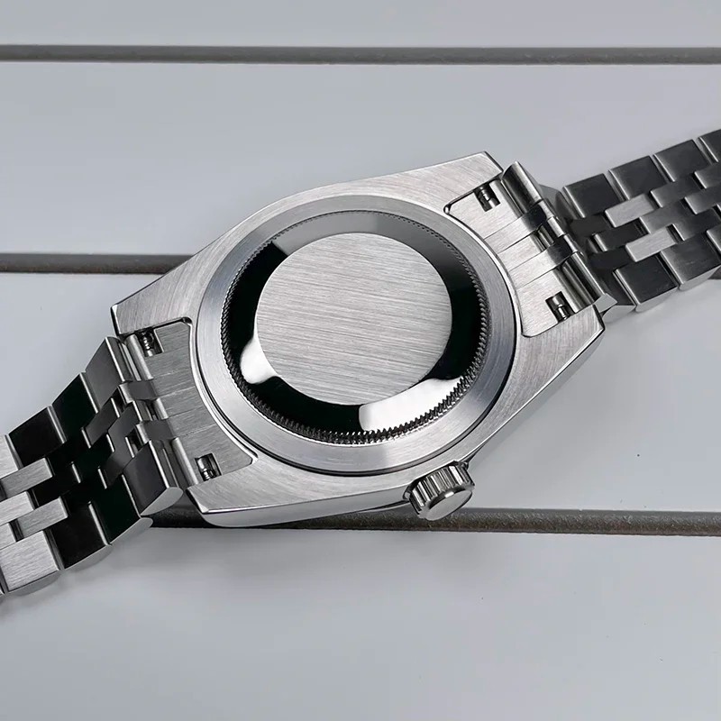 36mm 39mm NH35 Watch Case Fluted Bezel Sapphire Glass Fit NH35 NH36 Movement