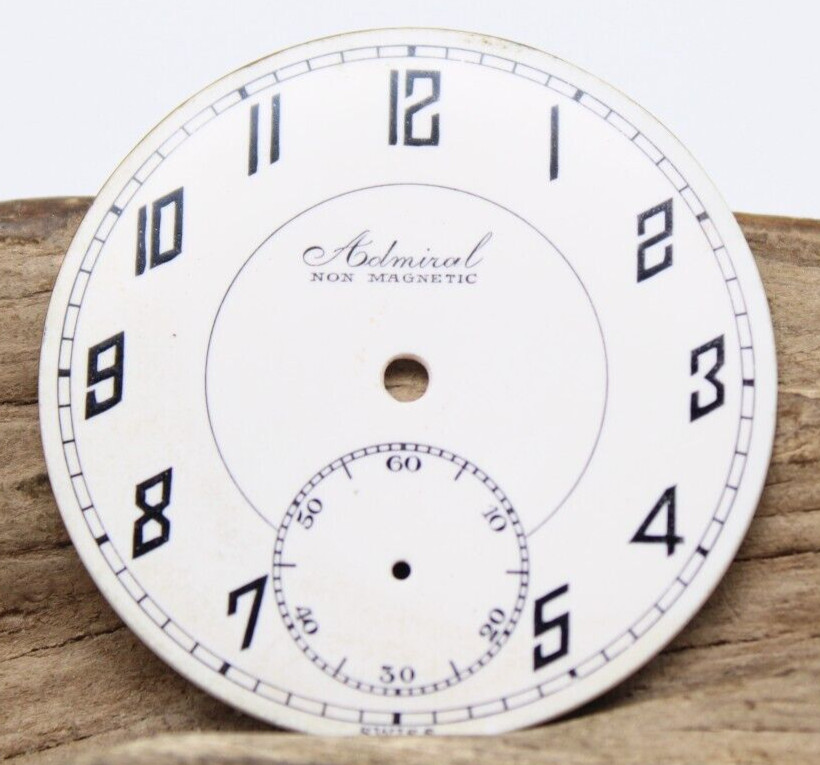 ADMIRAL SWISS POCKET WATCH DIAL ARABIC NUMERAL INDICES 37.6mm (RV2)