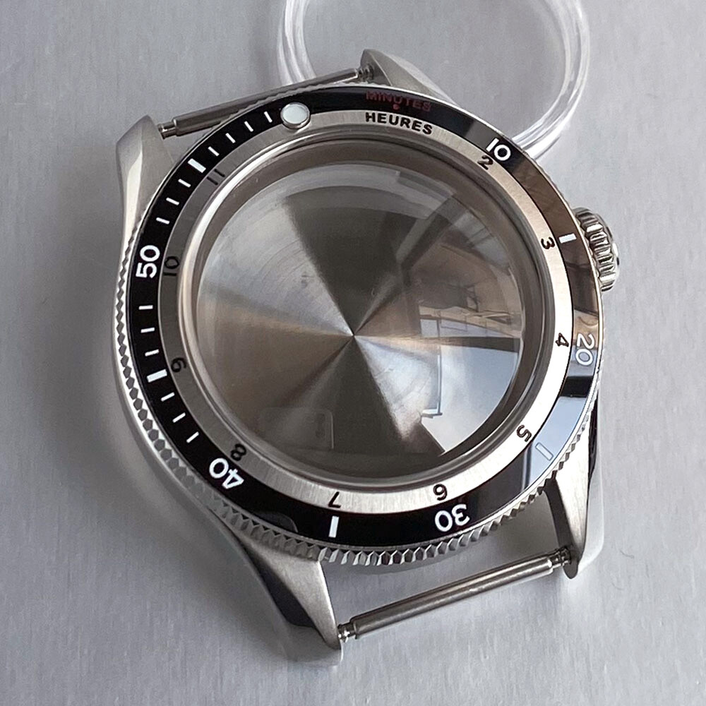 40mm 20ATM Diving Watch Case Chapter Ring Fit NH34 GMT NH34A 29mm Lume Dial