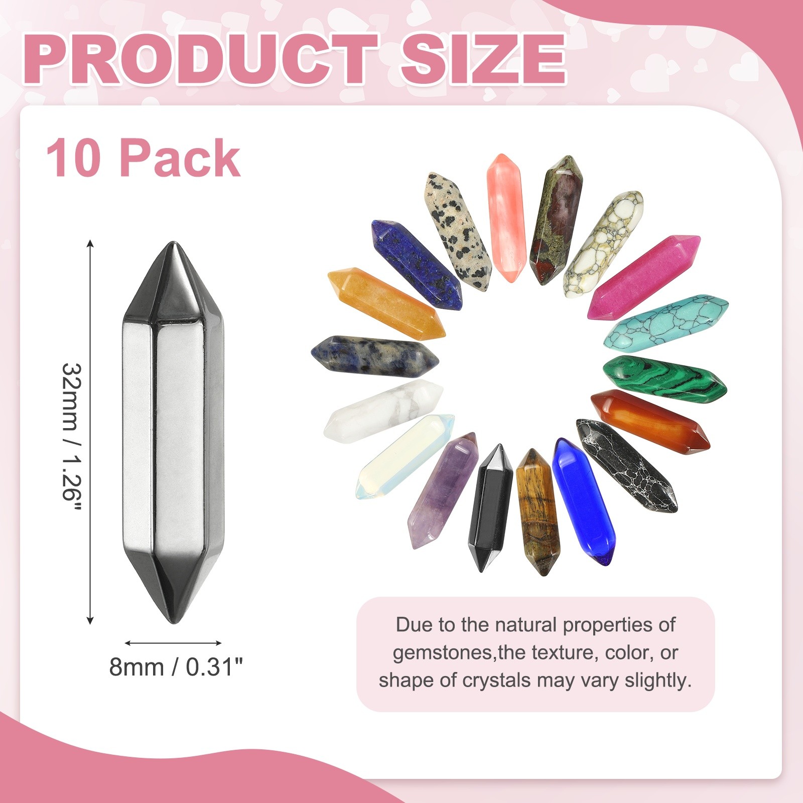10 Pack Light Black Obsidian Quartz Crystals, Polished Crystals Bulk