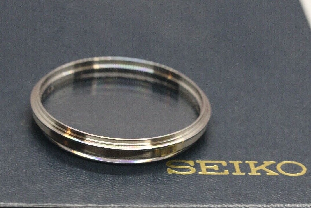 New Bezel W Glass Crystal Seiko Jumbo 6138-3002 6138-3005 6138-3003 365V06GNS