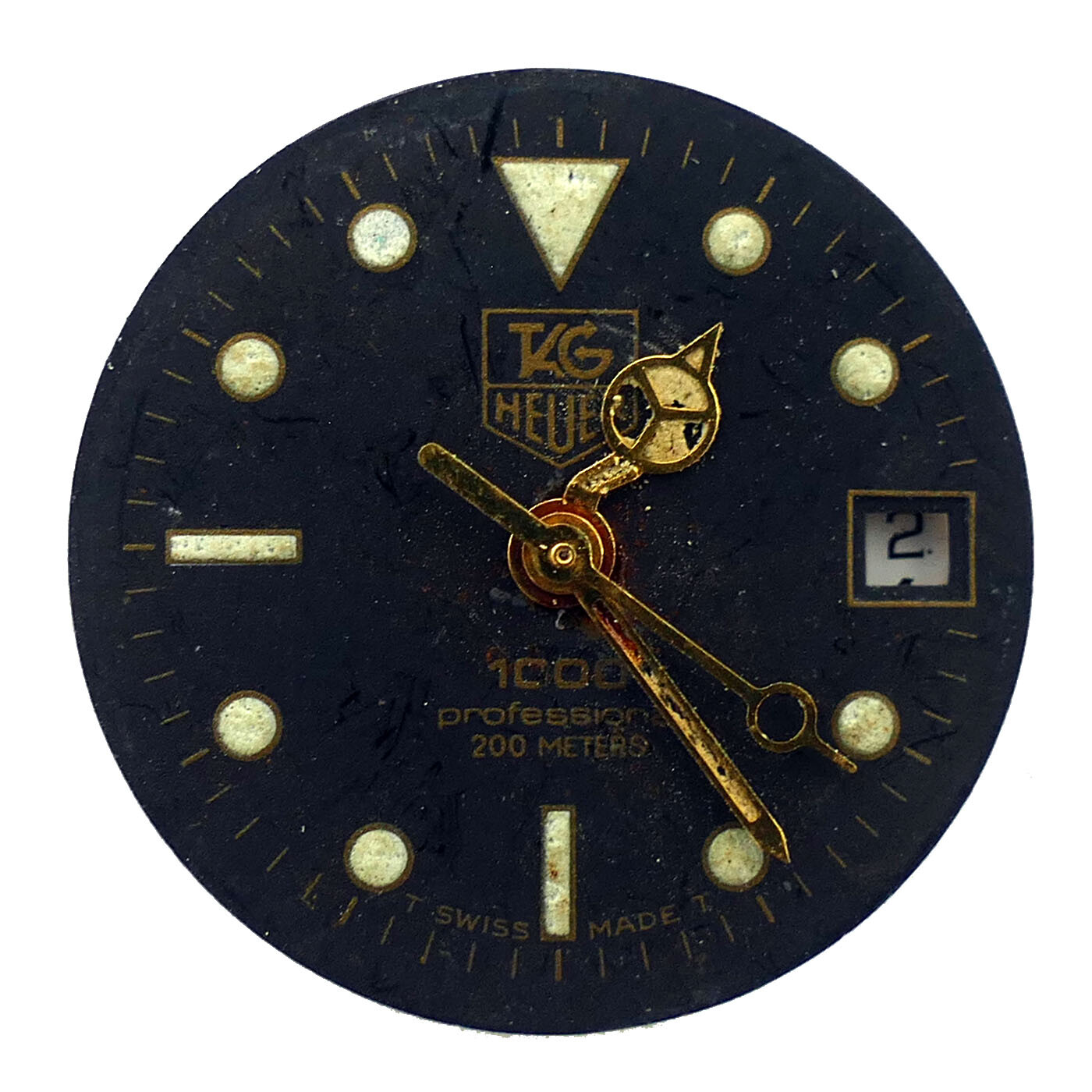 TAG HEUER 1000 PROFESSIONAL 200 METERS BLACK DIAL & 956114 MOVEMENT