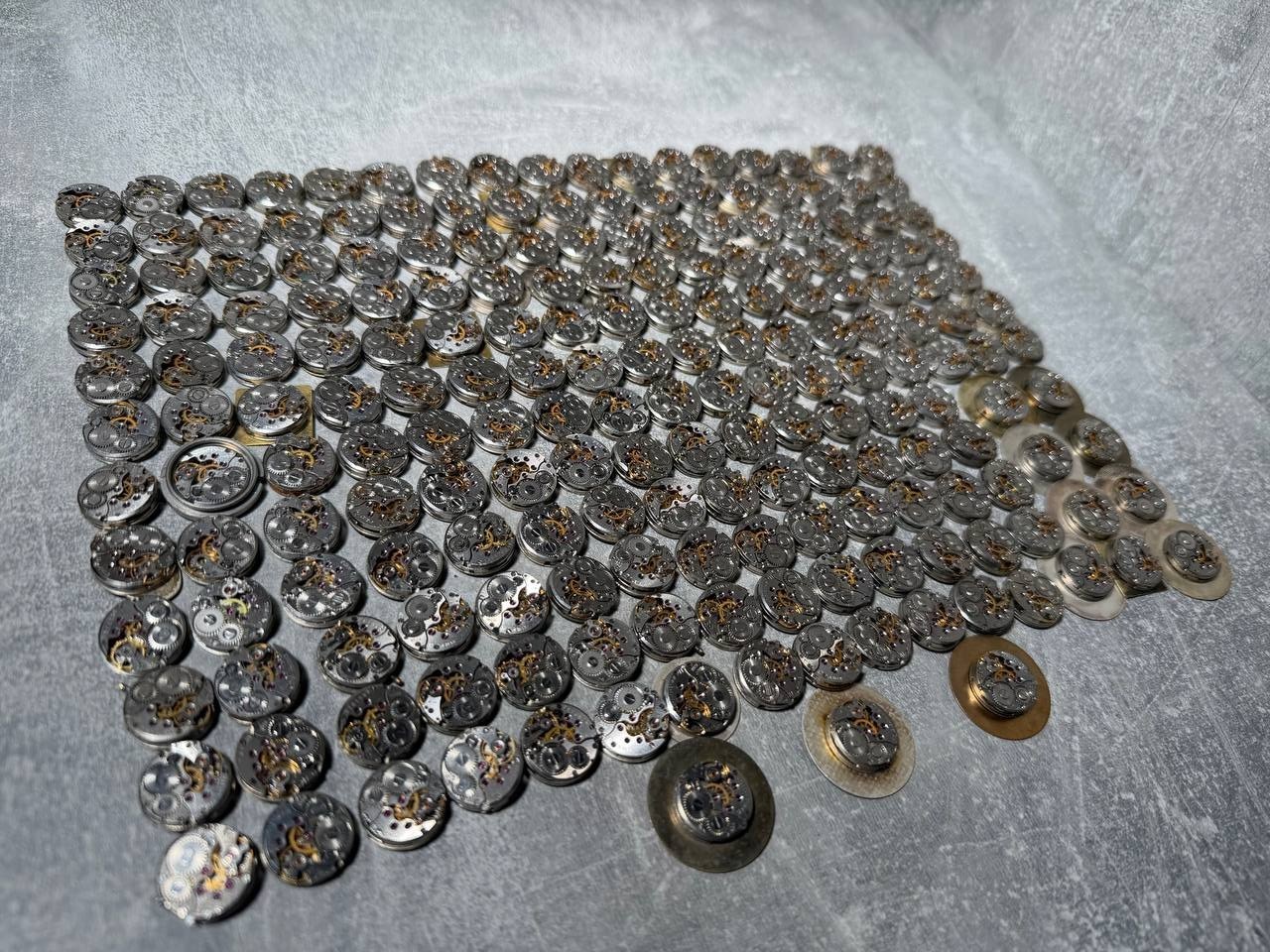 Lot of 200 CHAIKA Watch Movements 16mm USSR | Vintage Mechanical Parts Steampunk