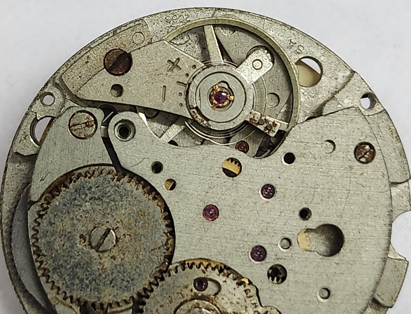 Soviet USSR Slava Caliber 2414 Watch Movement | 21J Twin Barrel | For Parts/Repa