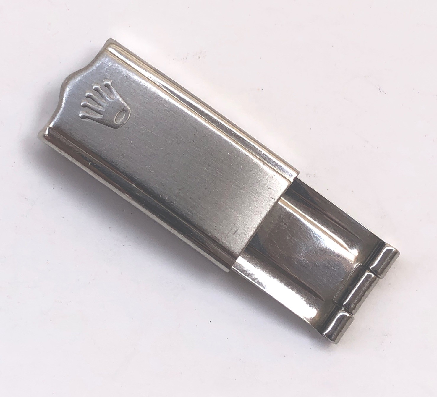 Genuine Vintage Rolex ladies Clasp Buckle S. Steel 11mm. Hecho en Mexico