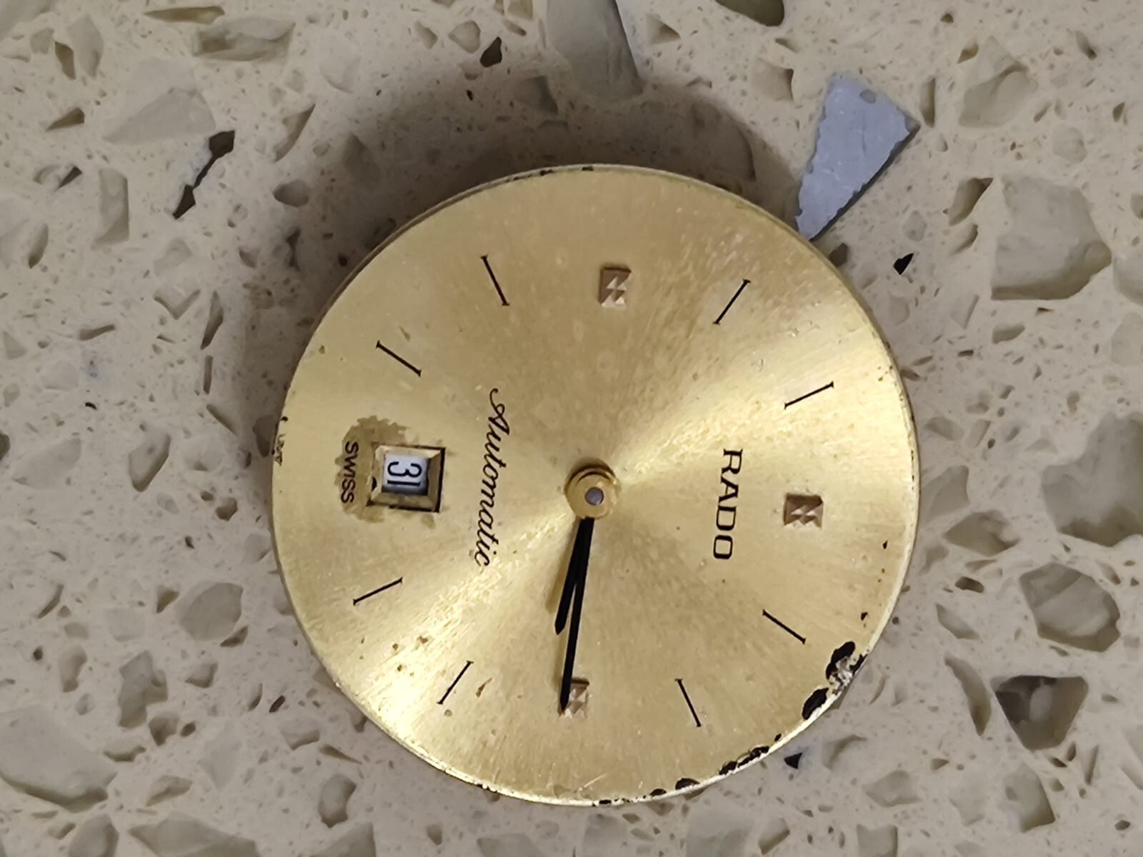 Movement ETA 2671 With RADO Automatic with dial rado Working Used
