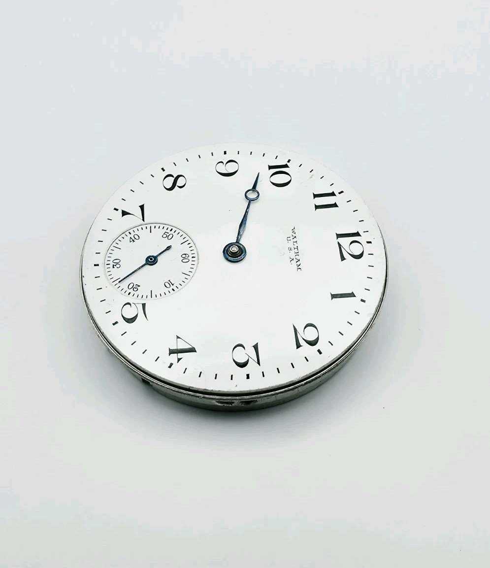 1918 Waltham Model 1908 Grade No. 620 15J 16s Pocket Watch Movement For Repair