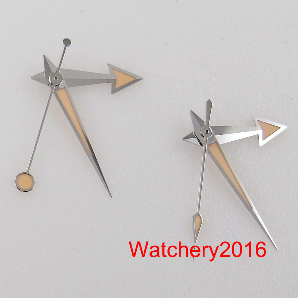 Orange Watch Hand Needles Green Luminous fit NH35A NH36A 7S26 4R35 4R36 ETA 2824