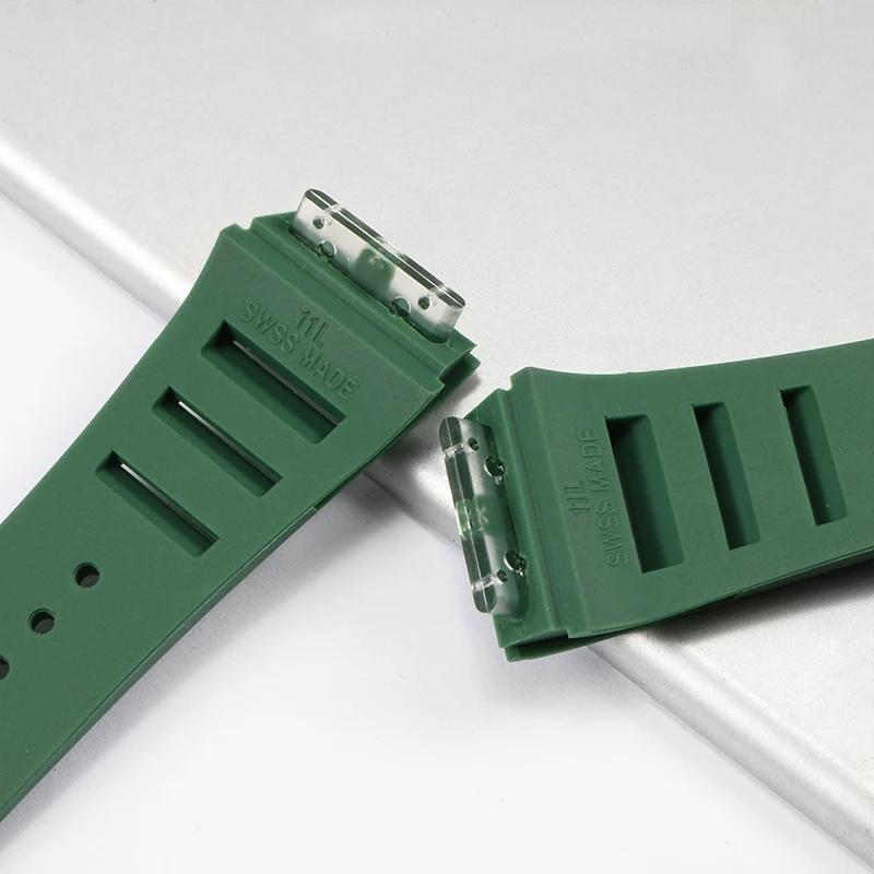 Rubber Watchband for Richard Mille Strap for Rm011 Mille Bracelet Watch Band
