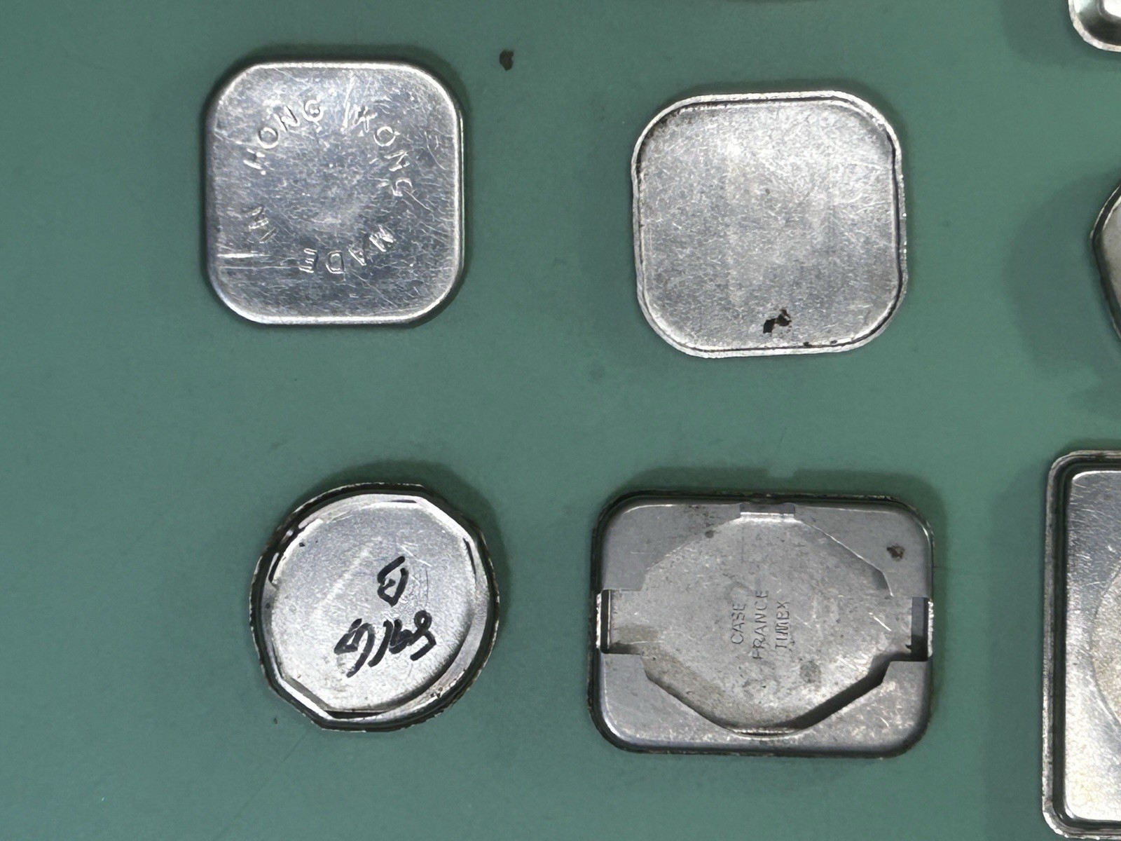 Watch Case Backs – Total of 12 – Various Brands – 1 Lot – 15.2mm – 25.4mm