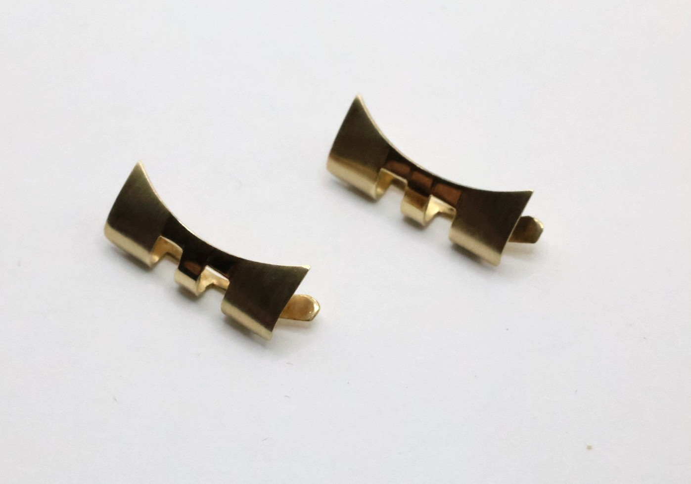 Authentic 1503 1507 Rolex 19mm End Links 14k Yellow Gold #657
