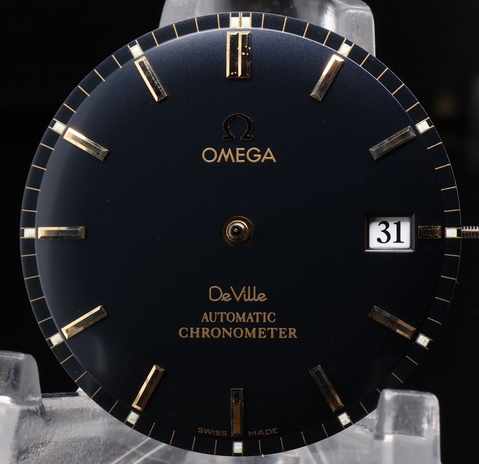 OMEGA De Ville Automatic Chronometer Black 18k Dial & Hands Ref 4131.80.00 #305
