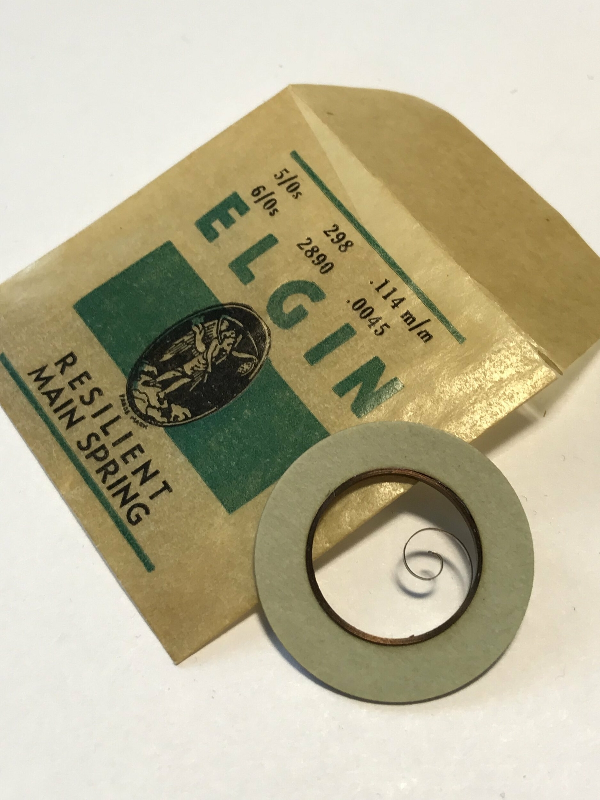 Elgin Factory Mainspring for 5/0s & 6/0s No. 2890 – Steel