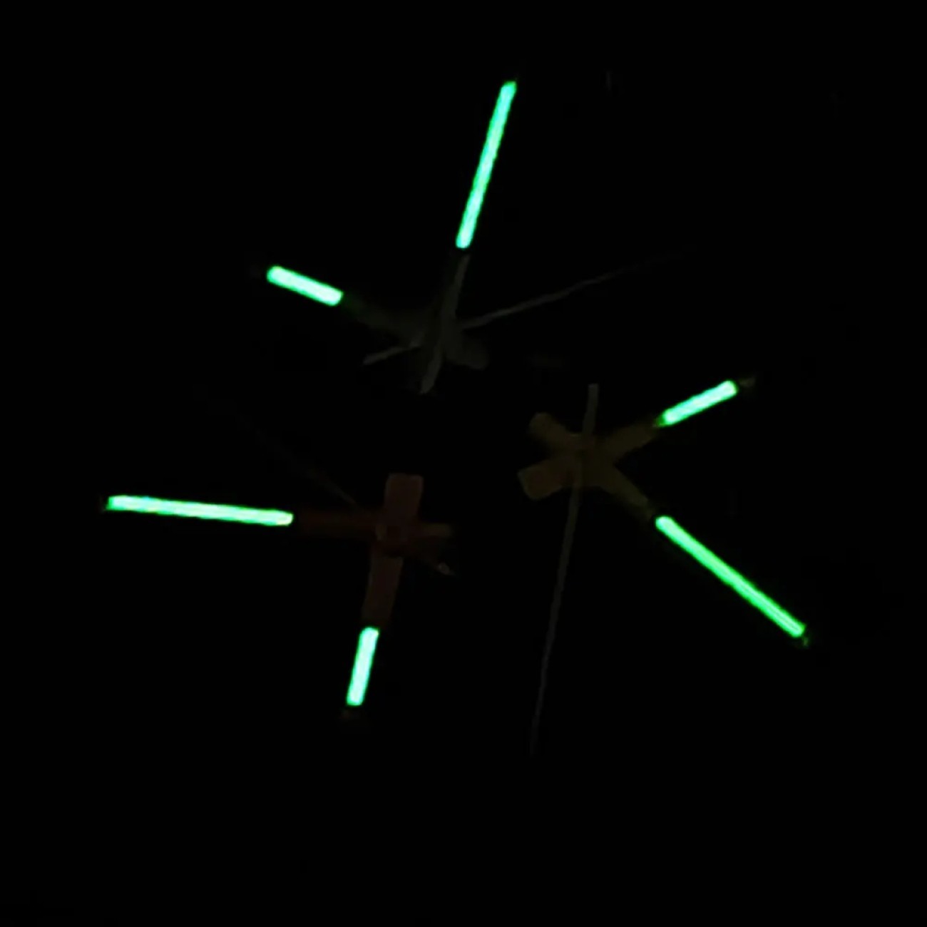 Green Luminous Watch Hands Needles Polished Silver Rose Gold For NH35 NH36 4R 7S