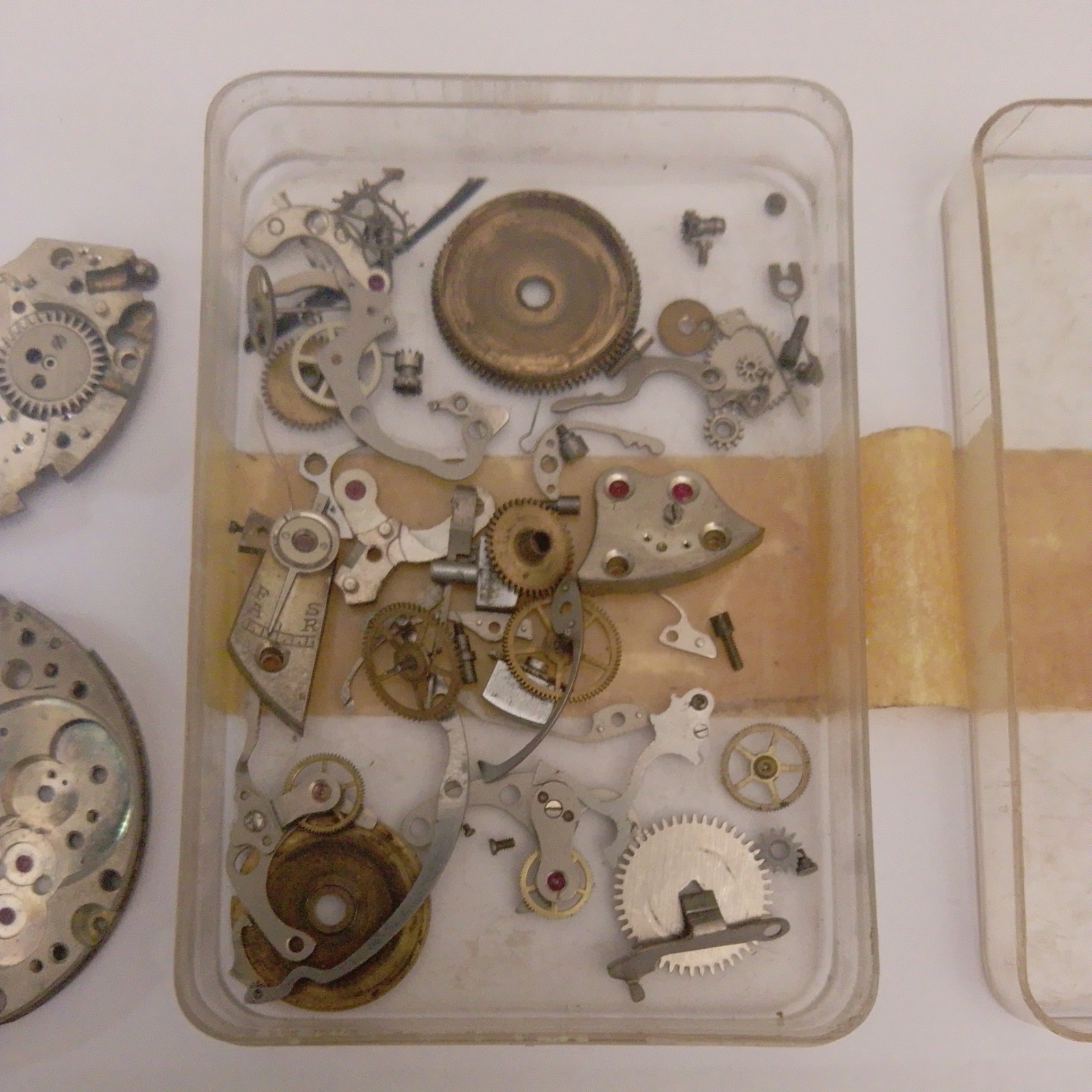 Clock mechanism disassembled