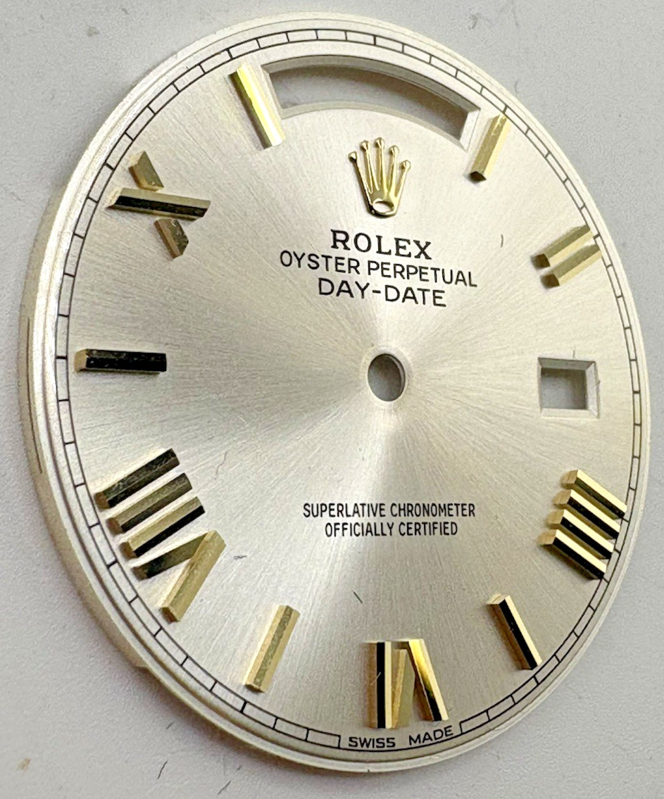 Rolex Day-Date 40mm Silver Two Tone Roman Dial 228238