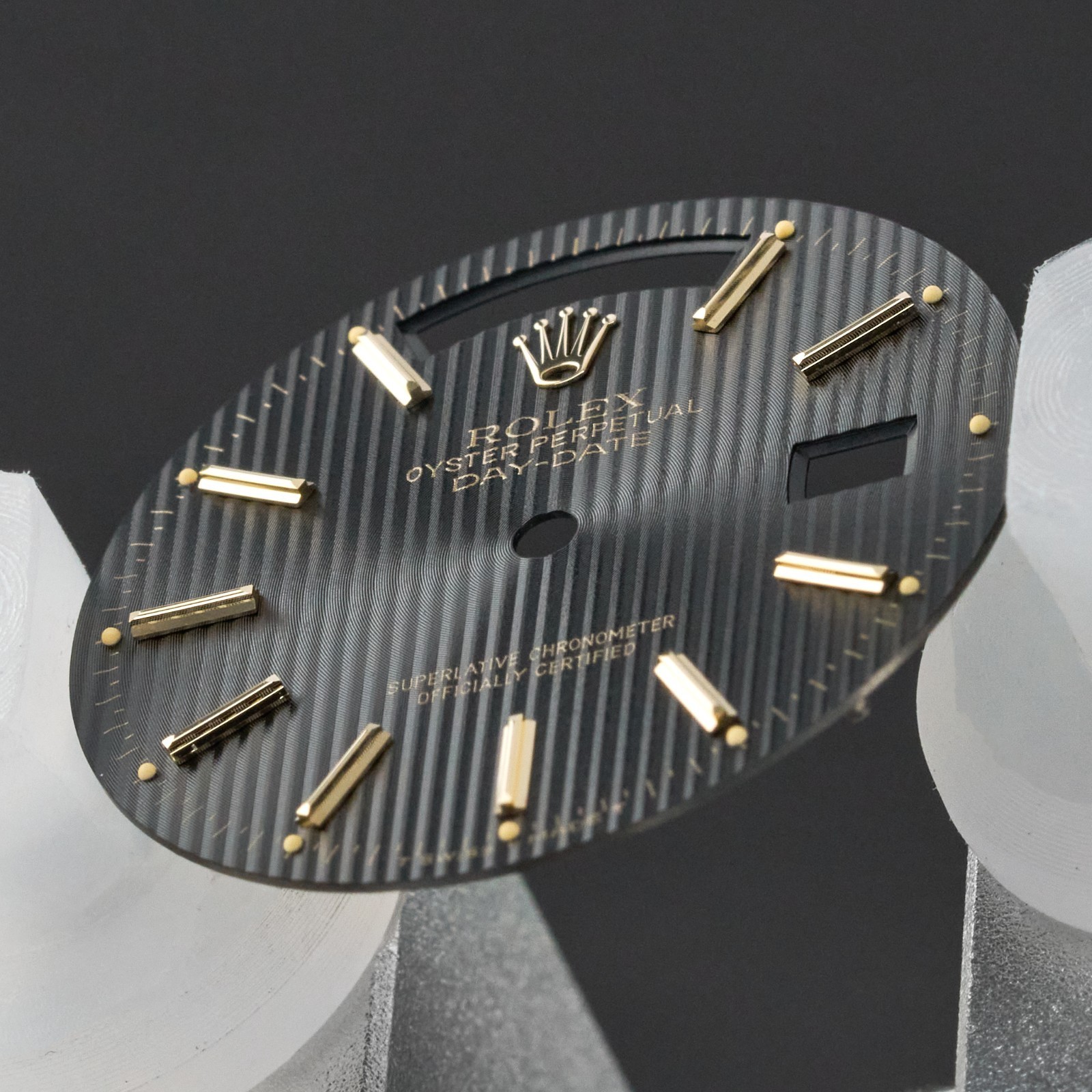 Rolex Day-Date, 18038/18238, Black Tapestry dial, T Swiss Made T