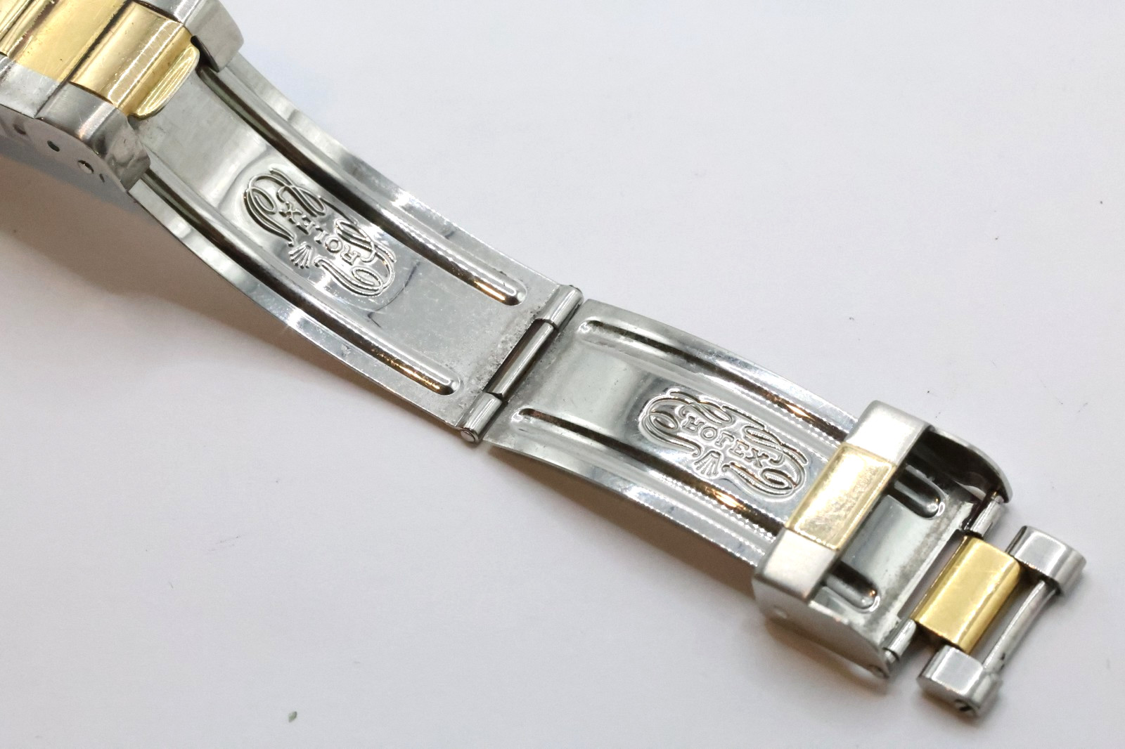 Rolex 93253 Clasp DT10 For Oyster Yellow Gold & Stainless Steel Band #171