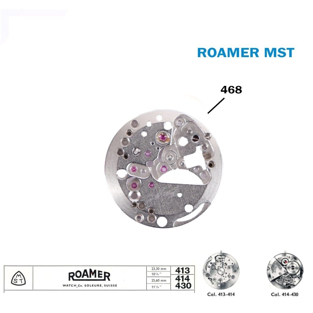 ROAMER MST Spare Part 468 For Swiss Movement 413 or 414 or 430, Part No 468.