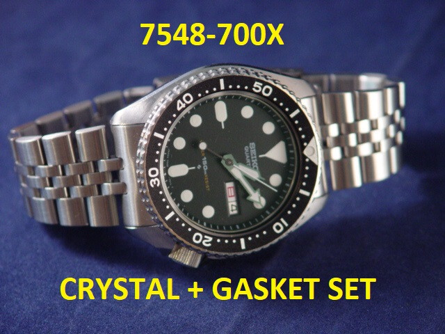 7548-700X Restoration Package: Crystal + Gaskets for your Dive Watch.
