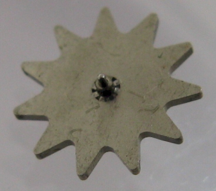 vintage LeCoultre 910 & 911 watch movement part 7290 alarm wheel