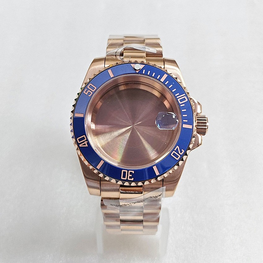 40MM Stainless Steel Sapphire Glass Watch Case Bezel Strap for NH35/36 Movement