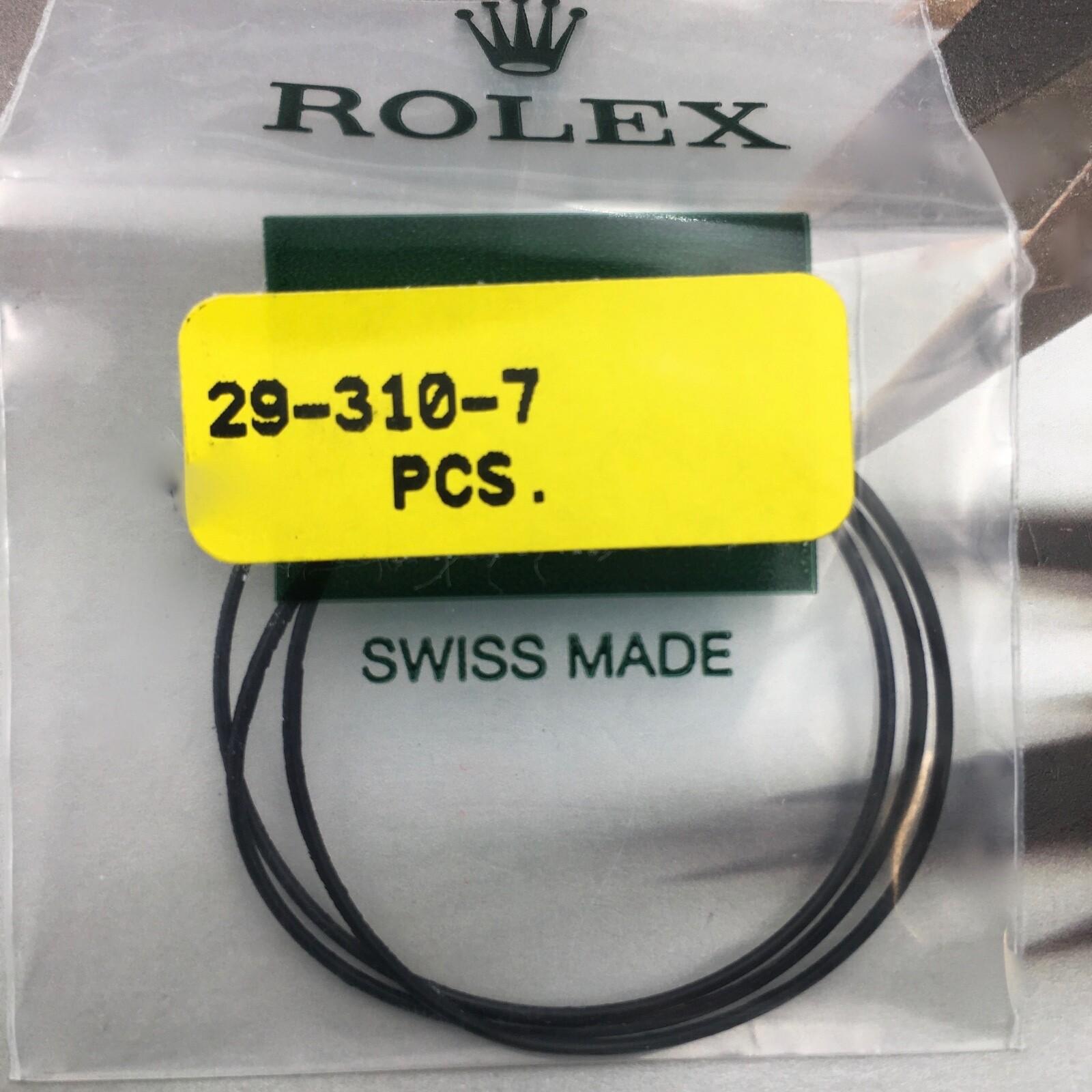 Genuine Rolex O-Ring Case Back Gasket 29-310-7. Price Per One Gasket.