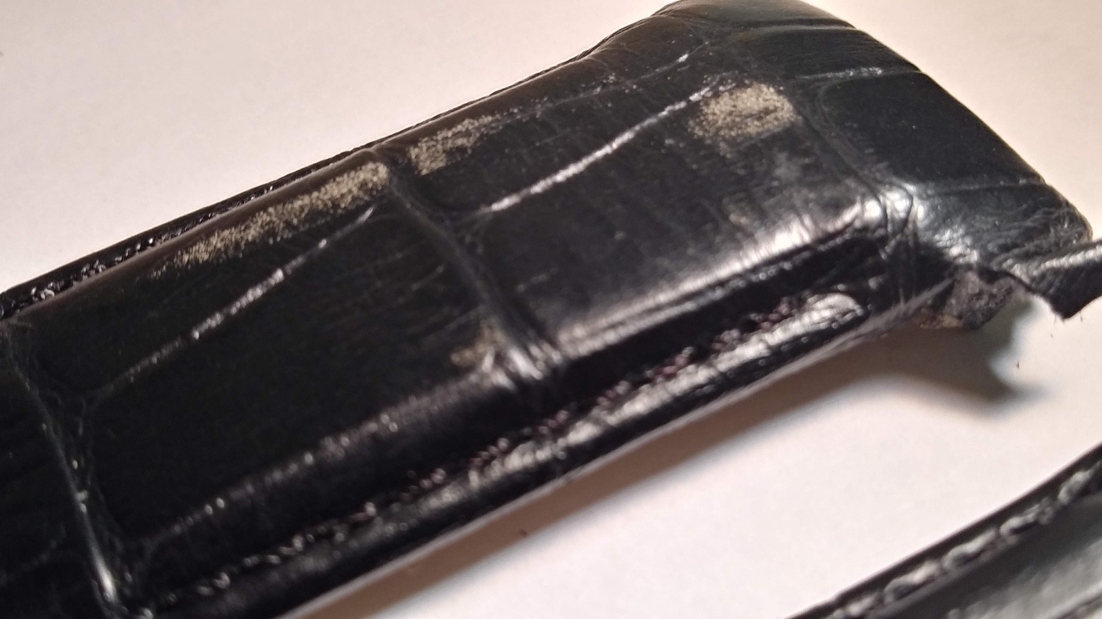 Genuine Tissot Band/Strap BLACK ALLIGATOR 1853, 120×75 length, 24/22mm curved en