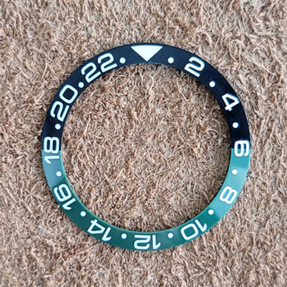 38mm Ceramic Bezel Ring Luminous Watch Bezel Insert for GMT Watch Repair Part
