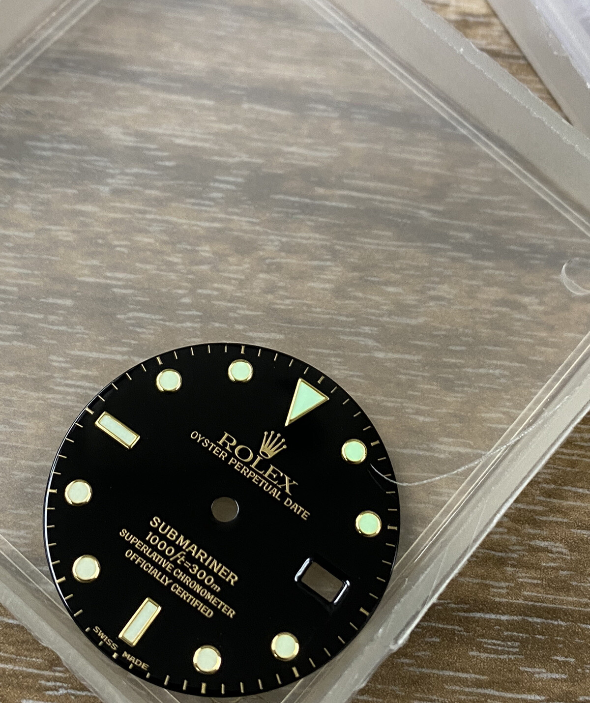 Genuine Rolex Black Submariner Dial, Oyster Perpetual Date 16610 16800 #7