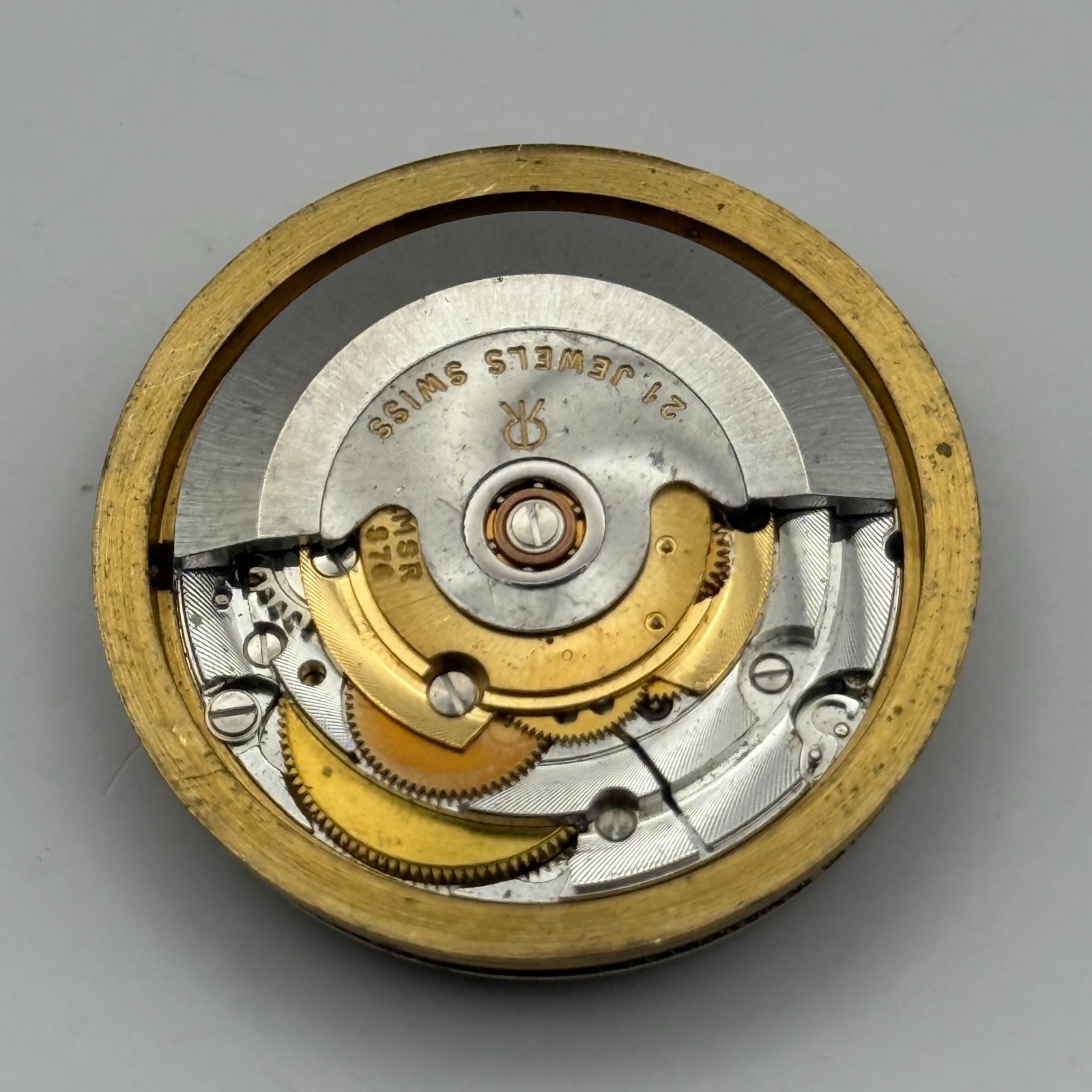 MSR S76-28 Watch Movement Garrard Date Automatic Vintage Parts Repair 30.6mm