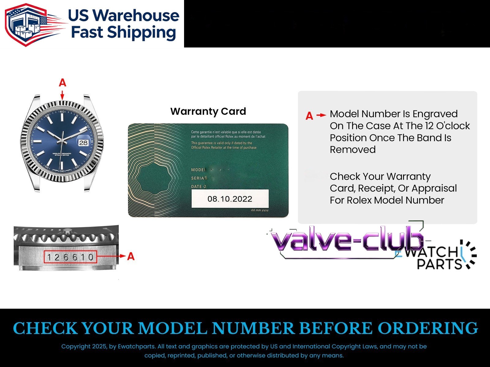 PEARL PIP BLUE LUME FOR BEZEL INSERT FOR ROLEX SUBMARINER CERAMIC 116610 SILVER
