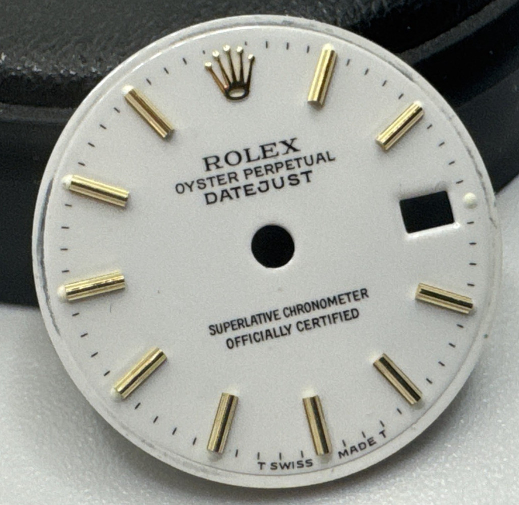Rolex Datejust 69238 69278 Etc 26Mm Original White Dial Yellow Gold Index