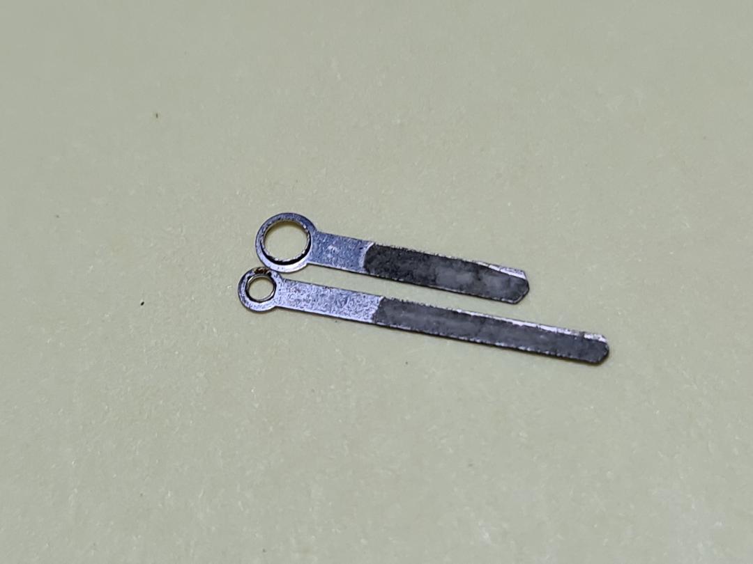 GENUINE USED BLACK HANDS HOUR MINUTE PATINA SEIKO 6139-6012 6013 6139-6040 6139