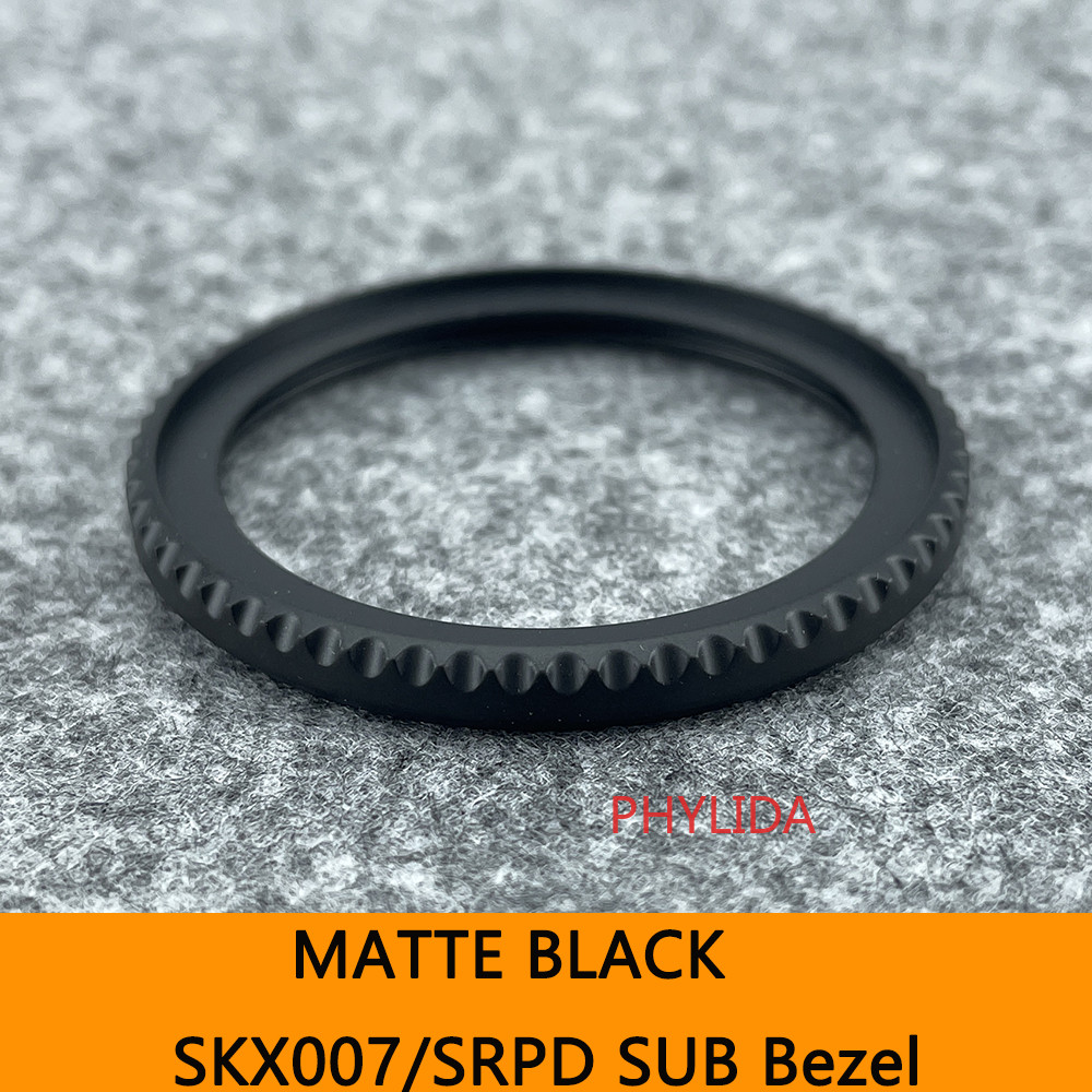 NEW SKX007 SKX009 SKX011 SRPD Sub Style Matte Black Bezel 316L Stainless Steel