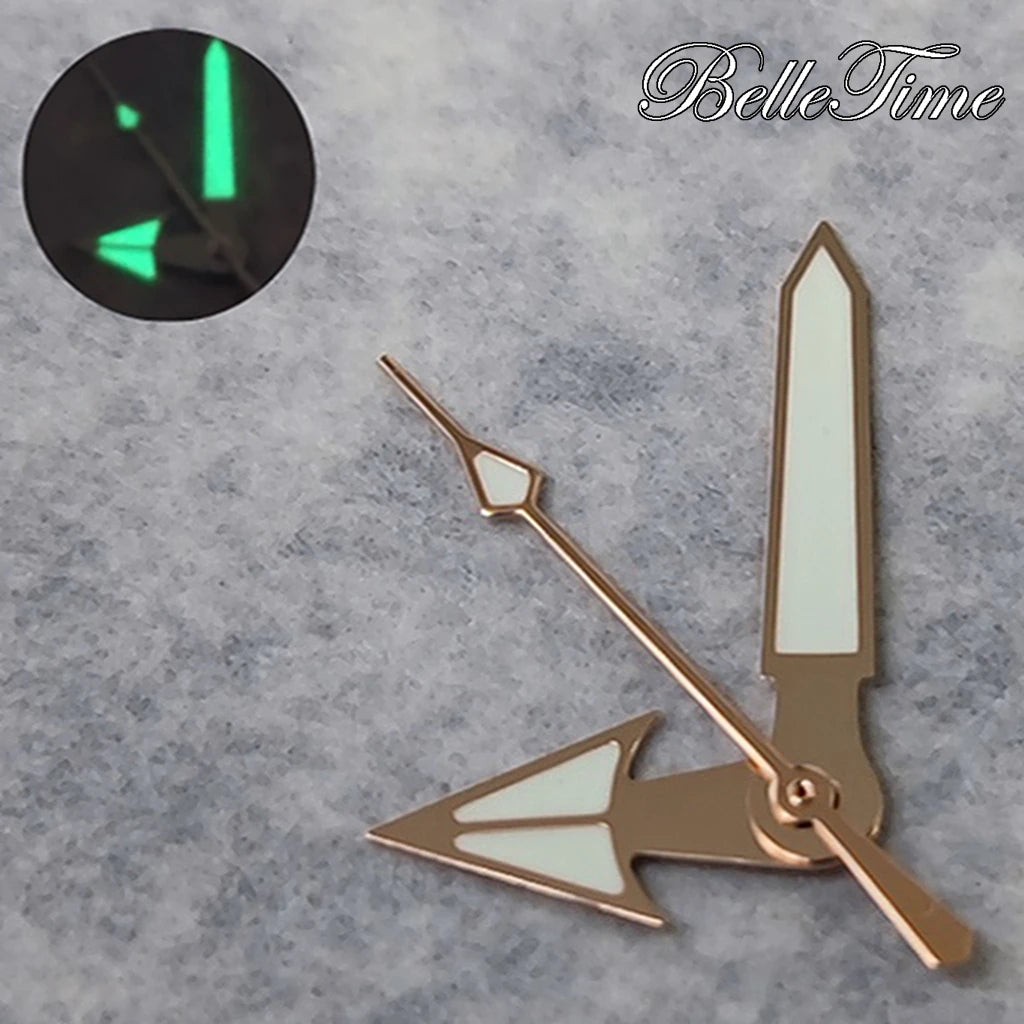 C3 Green Luminous Watch Hands Set For NH34 NH35 4R35 NH36 4R36 Movement