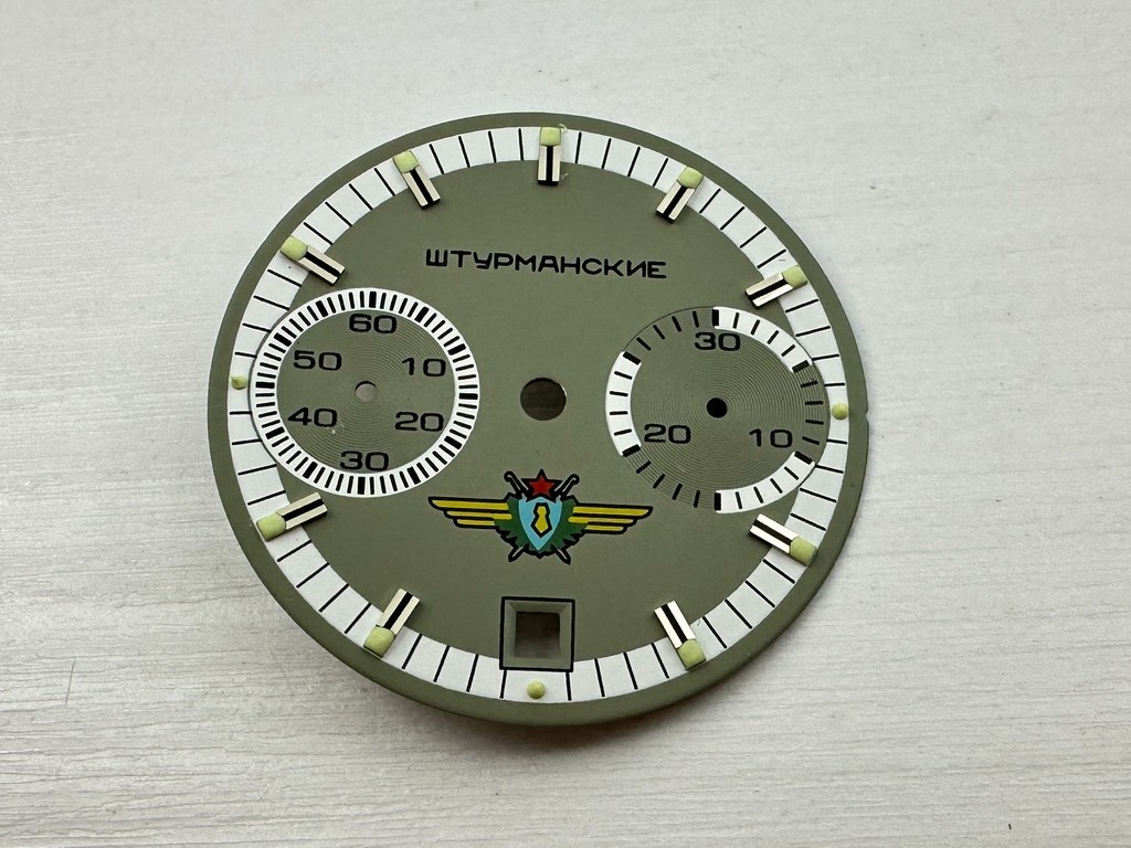 Dial NEW!! for Sturmanskie Poljot Caliber 3133 Vintage Russian Chronograph Watch