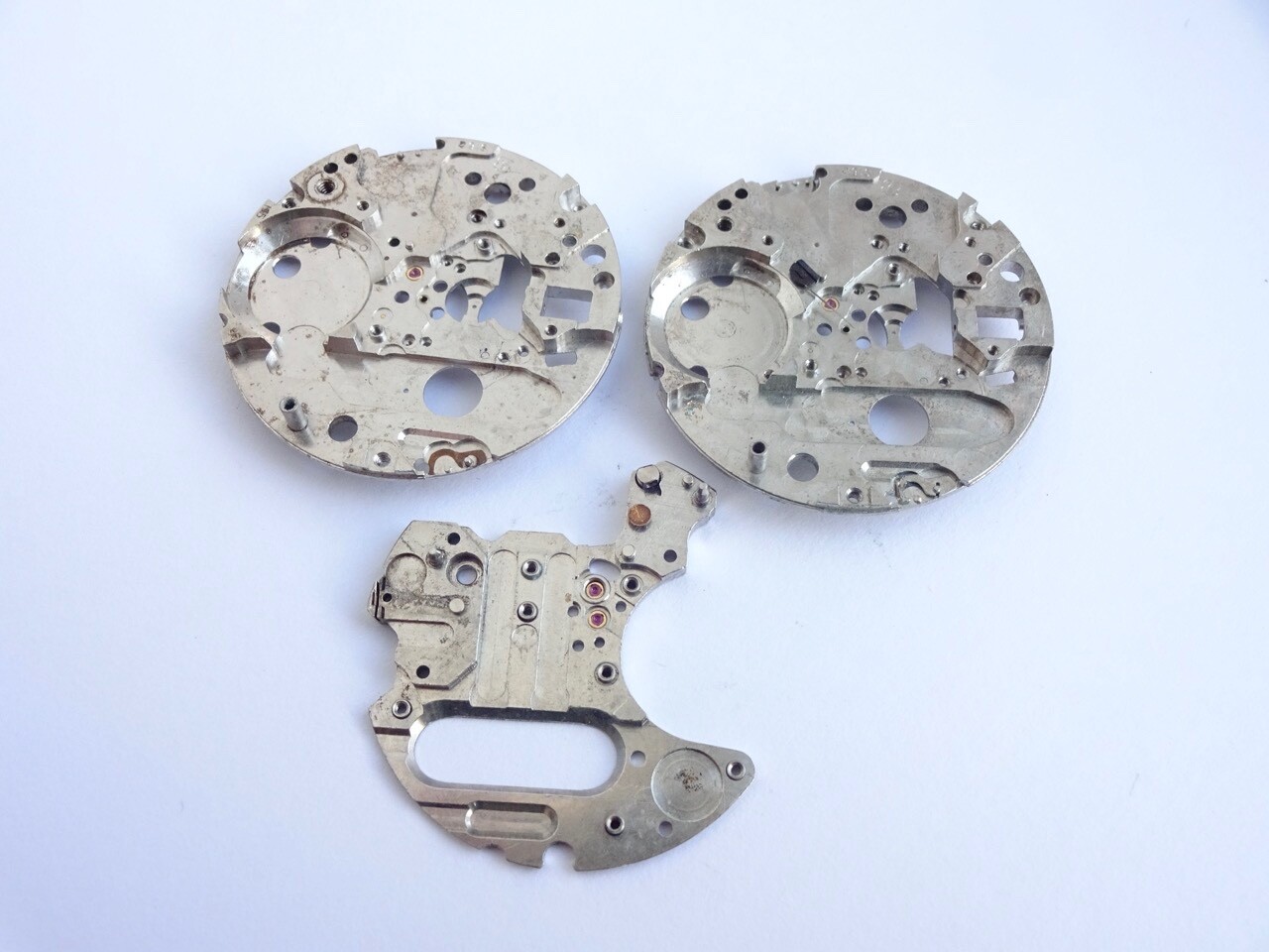 ESA9162 Tuning Fork Watch Movement Mainplates x3 (1311A)