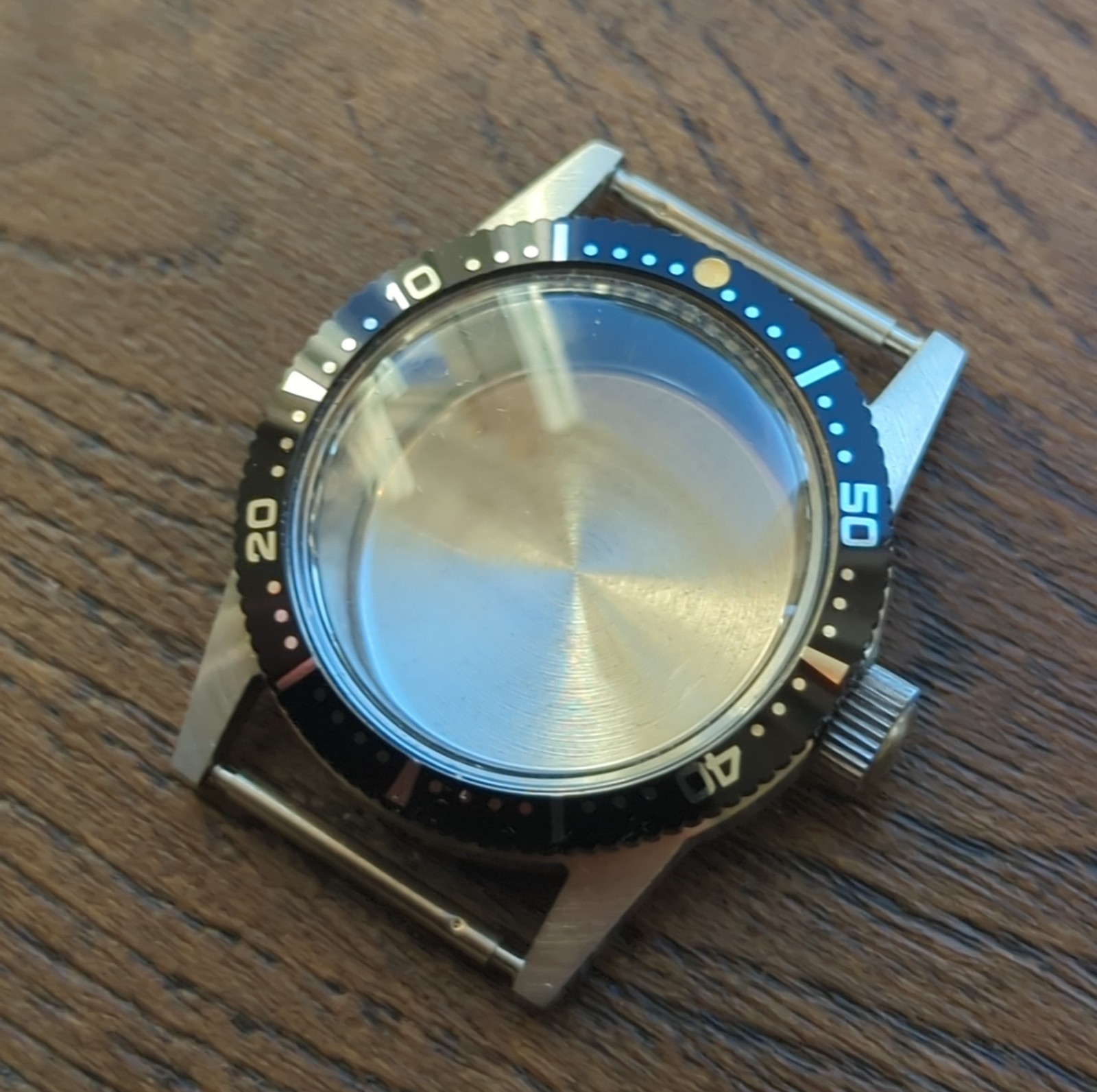1960s Vintage Divers Watch Case Rotating Bezel All Steel 31mm (B87)