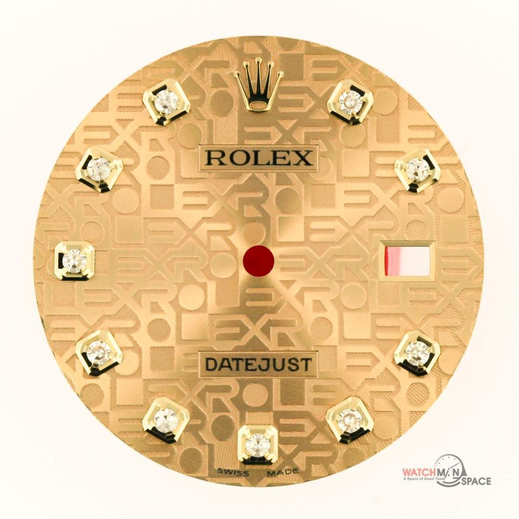 Original Rolex DJ 36mm 116233 116203 Champagne Jubilee Diamond Dial 2/T #B39