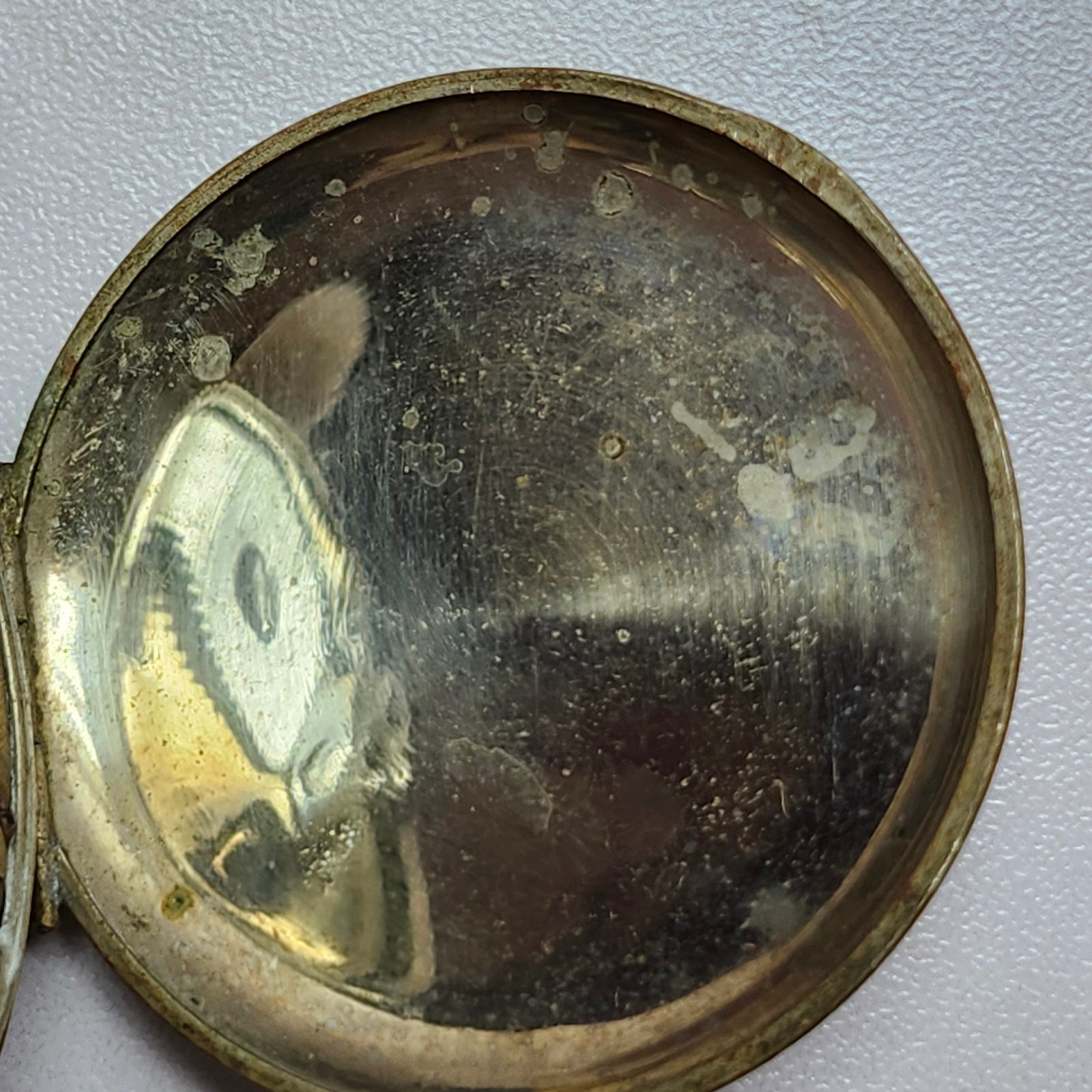 FHF Swiss Made Pocket Watch Movement & Case Pin-Set For Parts Repair