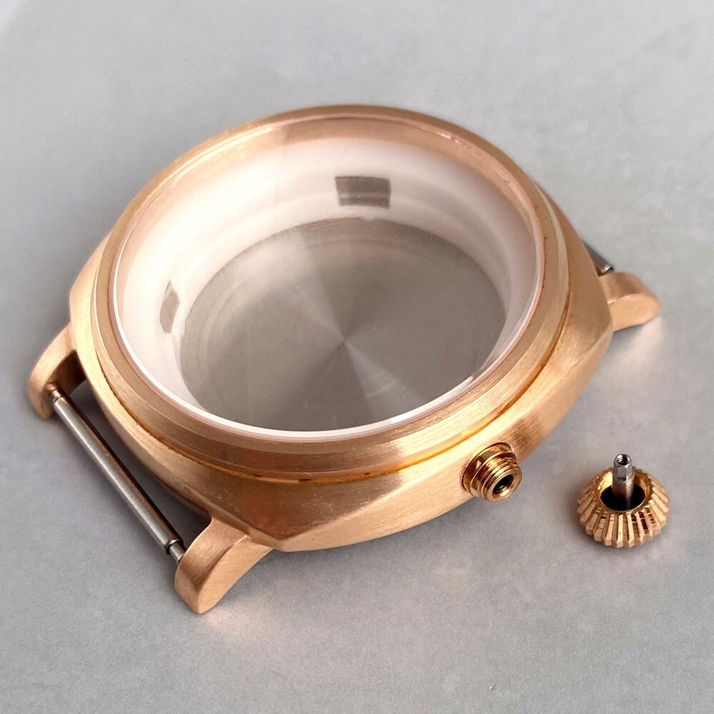 Mod CUSN8 Bronze Case Sapphire Crystal 200m Waterproof Watch Cases For NH35 NH36