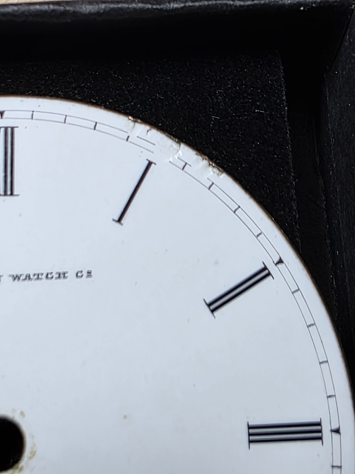 Vtg American Watch Co Pocket Watch Dial 45.71mm (P5)