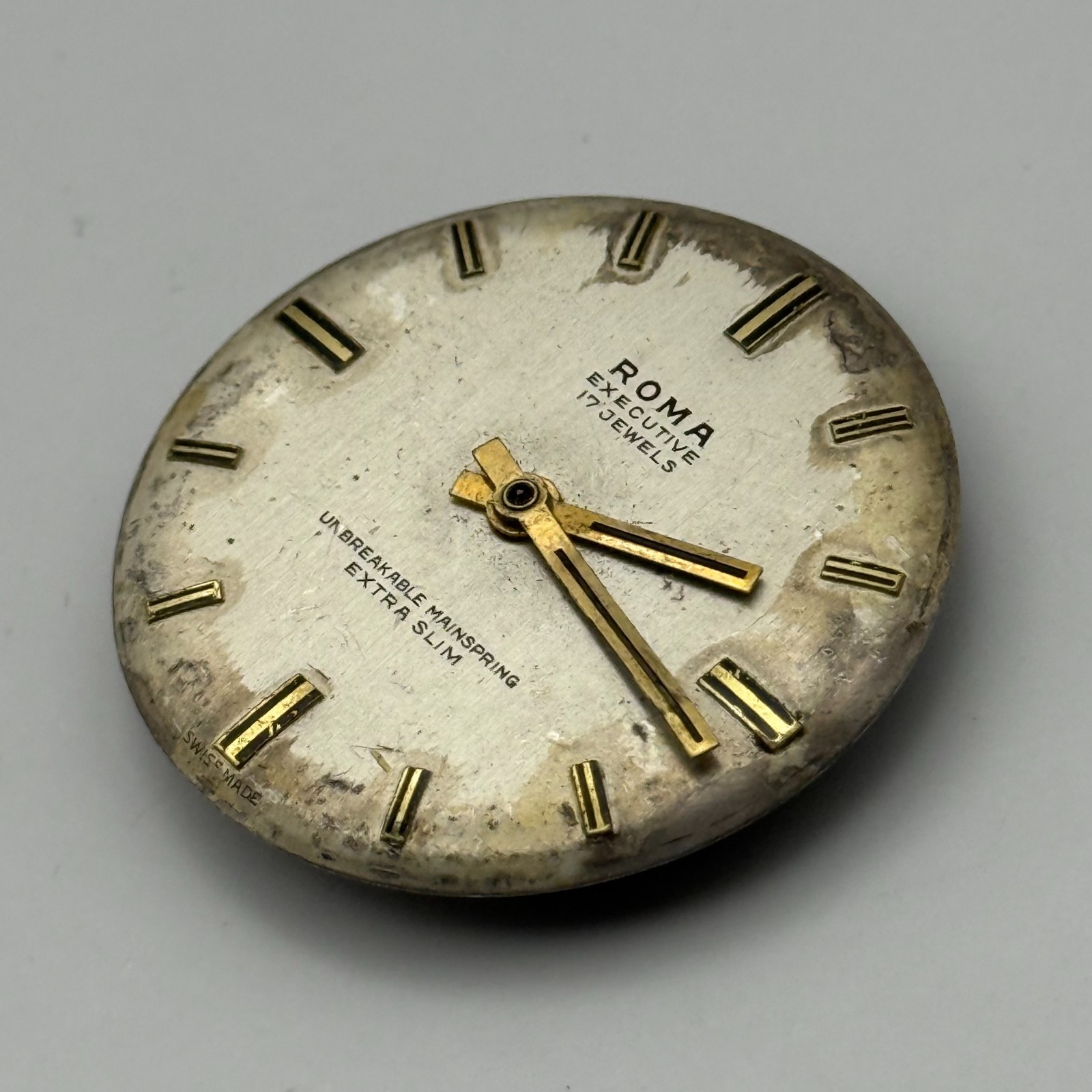 EB 8800 Watch Movement Roma Executive Extra Slim 17 Jewels Swiss Parts 27mm