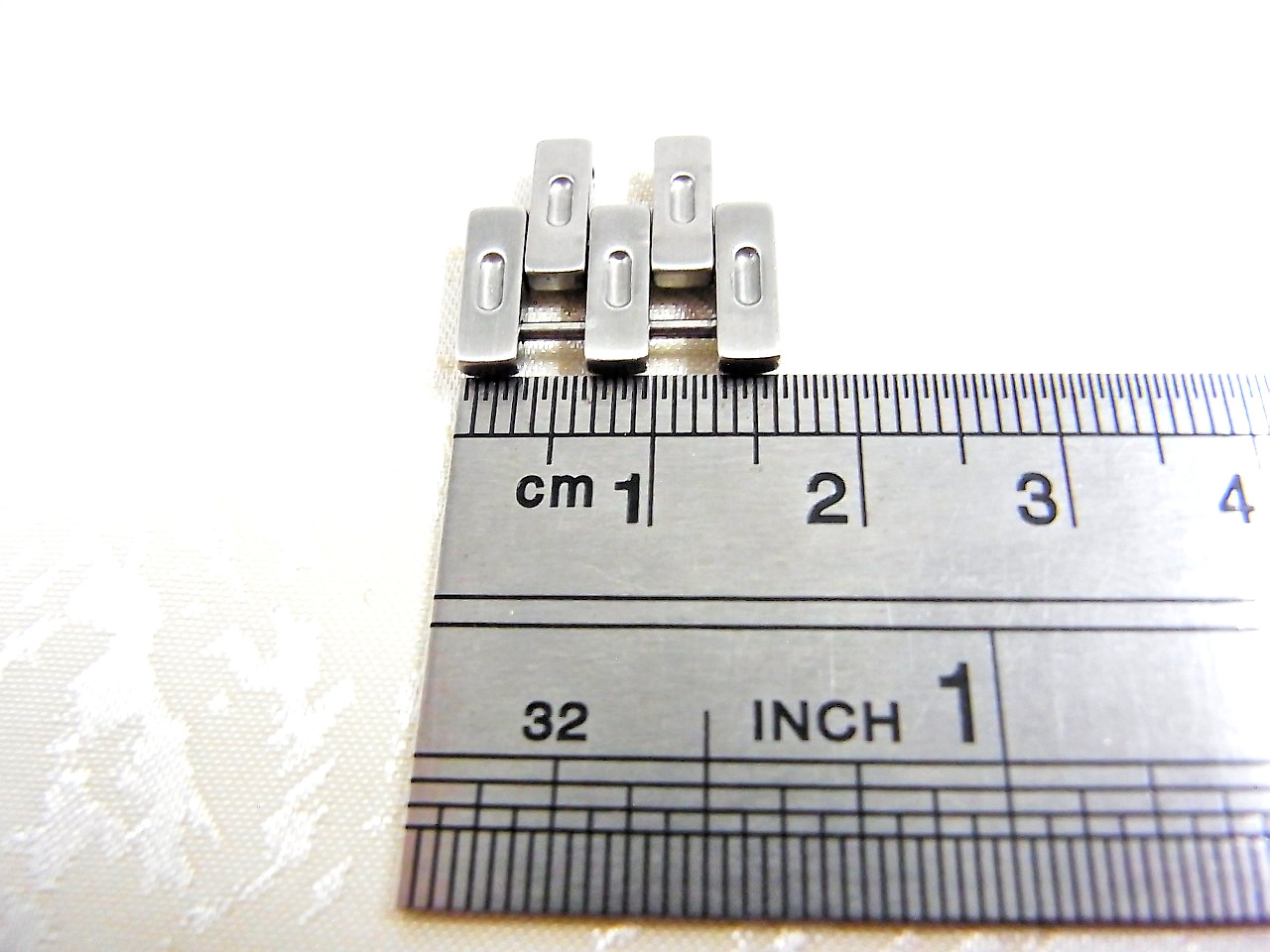 Cartier Panthere Watch Genuine 16mm LM Link SS Band Bracelet Parts EX (3