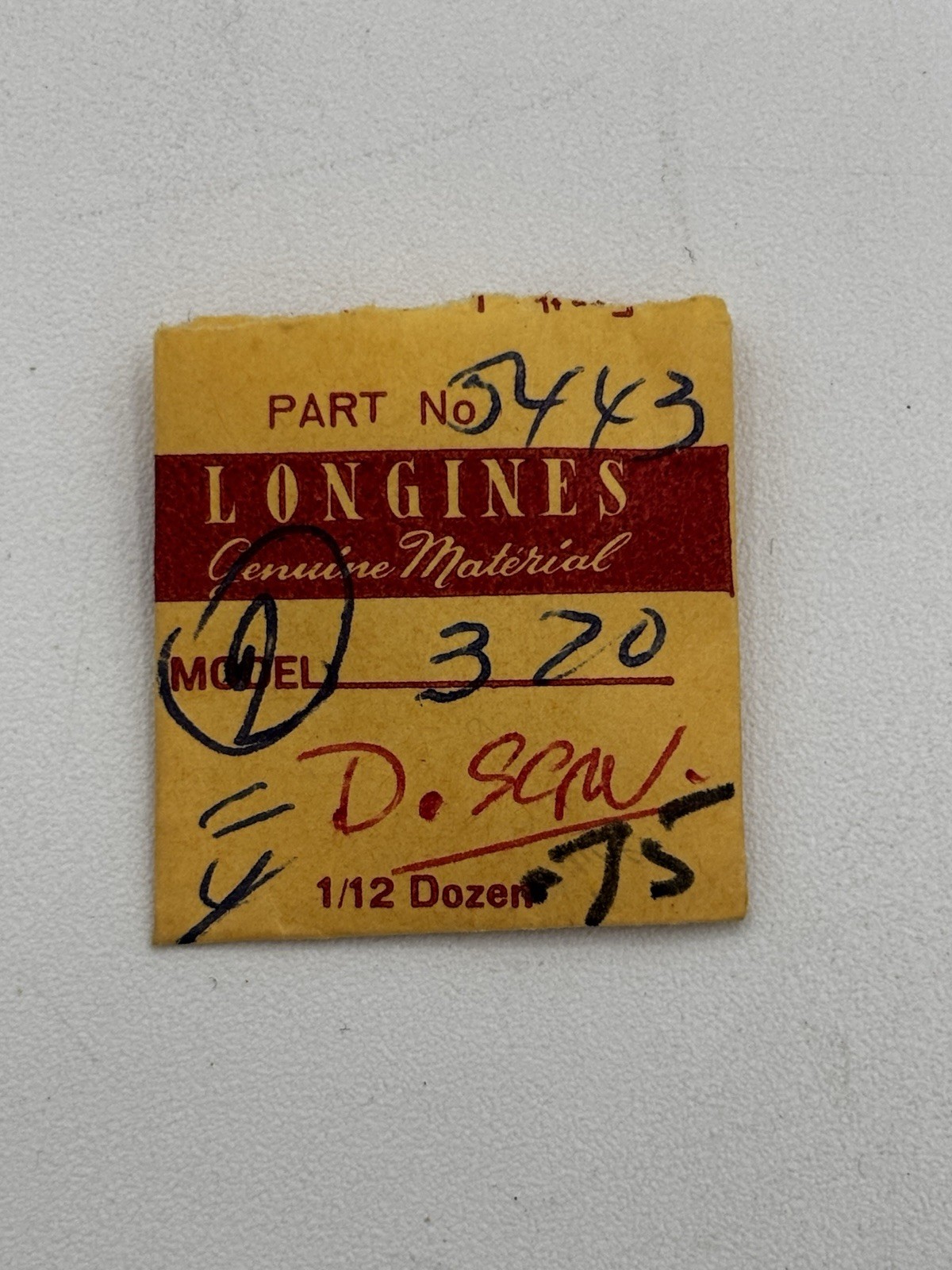 Longines Part #5443 Cal 370 Setting Lever Screw