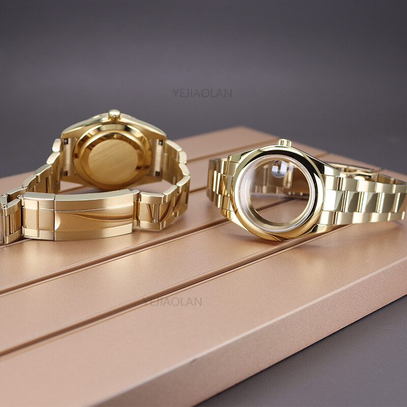 36mm/39mm Stainless Steel Watch Case+Oyster Strap For Seiko nh35/36 8215Movement