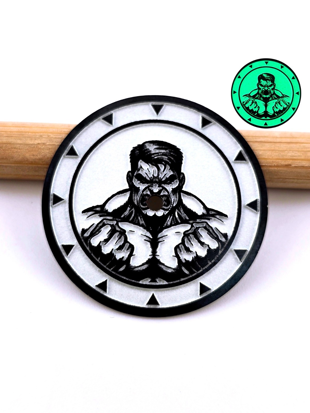Custom-Made FULL LUME Watch Dial | The HULK! – Order any designsize