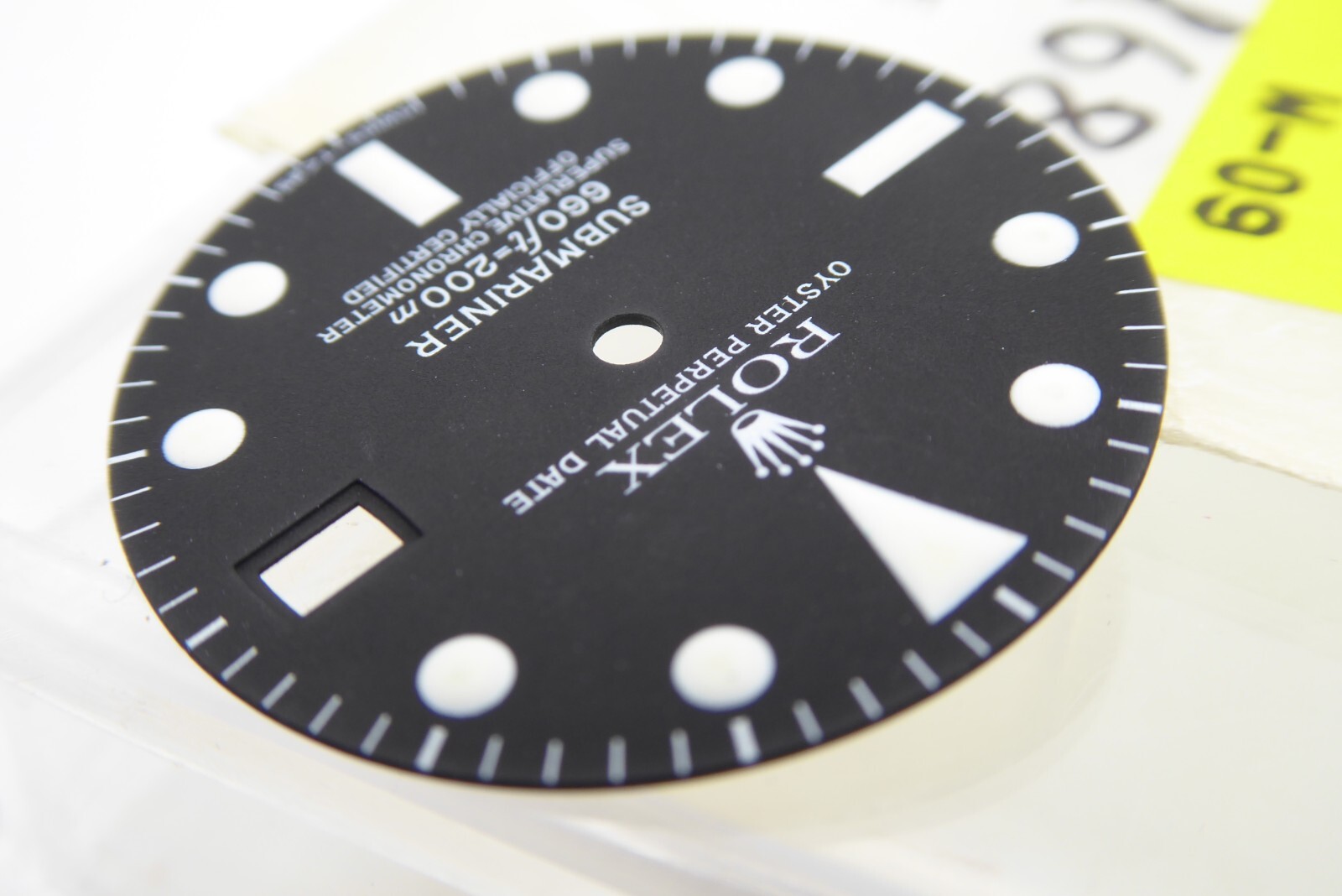 Rolex Submariner Date matte black dial luminova 1680